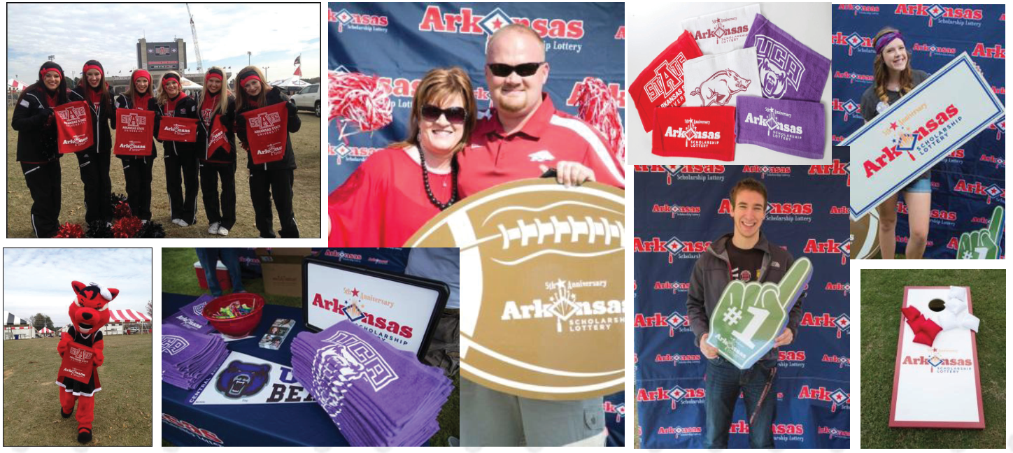 Original Arkansas Scholarship Lottery university outreach campaign